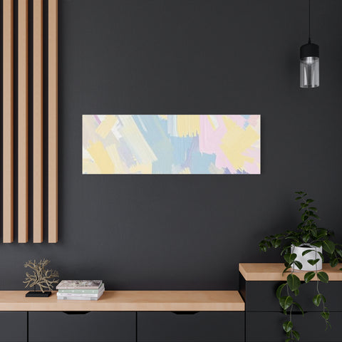 Pastel Abstract Brushstroke Canvas Wall Art