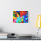 Abstract Color Burst Canvas Print — Vibrant Stretched Matte Wall Art