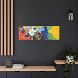 Abstract Color Splash Matte Canvas — Stretched Wall Art