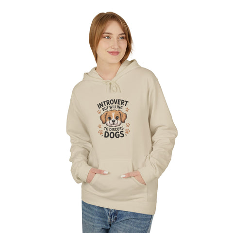Introvert But Willing To Discuss Dogs Hoodie — Cute Dog Lover Pullover