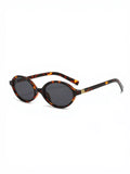 Retro Oval Frame Sunglasses