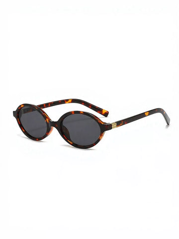 Retro Oval Frame Sunglasses