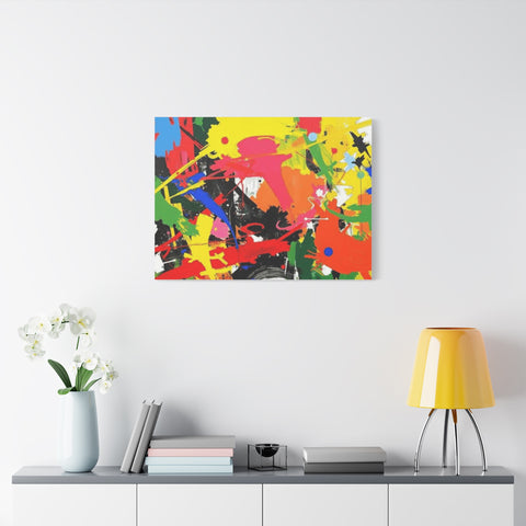 Abstract Art Matte Stretched Canvas — Modern Wall Decor