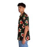 Tropical Plumeria Hawaiian Shirt — Men's Floral Aloha Button-Up