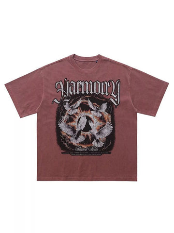 Men's Vintage Graphic Washed T-Shirt