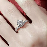 2 Carat Moissanite 925 Sterling Silver Ring