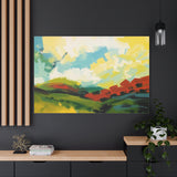 Abstract Colorful Landscape Canvas