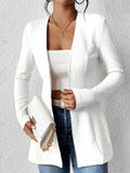 One Button Long Sleeve Blazer