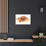 Skull Art Canvas Print – Vibrant Paint-Splash Skull Wall Decor