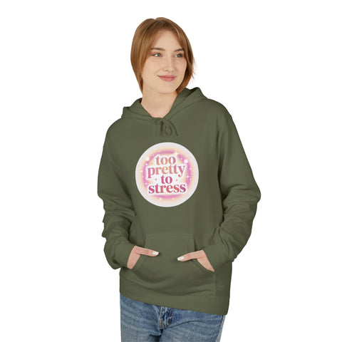 Pretty To Stress Hoodie — Pastel Aesthetic Comfort Pullover