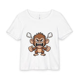 Angry Monkey Baby Tee — Cute Furious Cartoon Infant Shirt