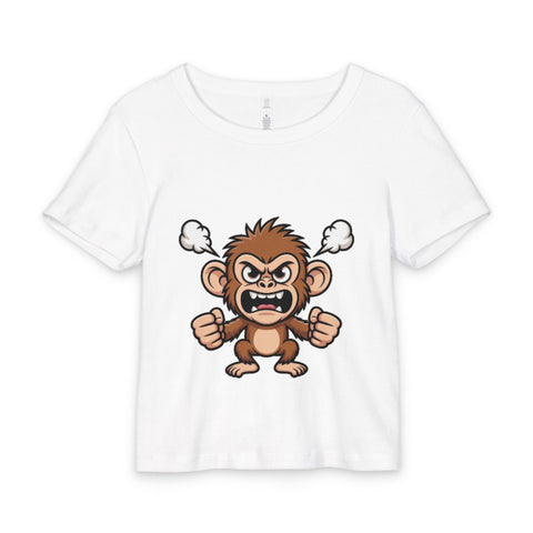 Angry Monkey Baby Tee — Cute Furious Cartoon Infant Shirt