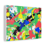 Abstract Color Splash Canvas Print — Vibrant Modern Wall Art