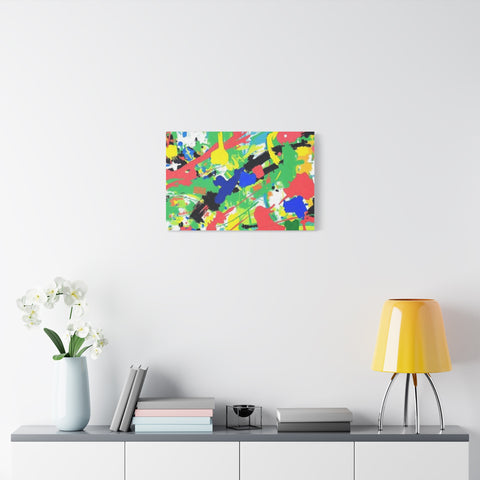 Abstract Color Splash Canvas Print — Vibrant Modern Wall Art