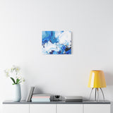 Abstract Blue Galaxy Canvas Print — Matte Stretched Wall Art