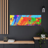 Abstract Color Splash Canvas Print — Vibrant Modern Wall Art