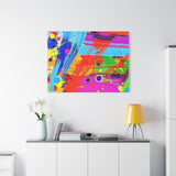 Abstract Color Splash Canvas Print — Vibrant Modern Wall Art
