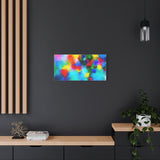 Abstract Rainbow Splash Matte Canvas Print