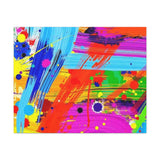 Abstract Color Splash Canvas Print — Vibrant Modern Wall Art