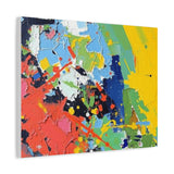 Abstract Color Splash Matte Canvas — Stretched Wall Art