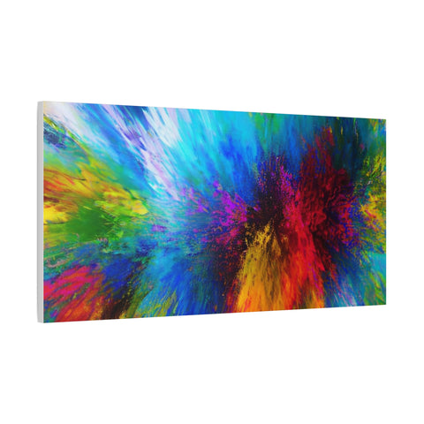 Abstract Color Explosion Matte Canvas Print