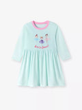 Children‘s Ballet Dancer Print Long Sleeve Dress