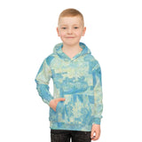Kids Hoodie - Blue Watercolor Camo All-Over Print