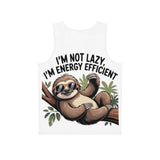 Sloth “I’m Not Lazy I’m Energy Efficient” Graphic Tank Top