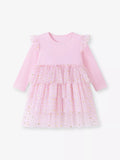 Children's Long Sleeve Tulle Layered Dress