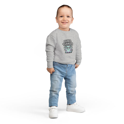 Tiny Terror Toddler Sweatshirt – Cute Monster Kids Pullover