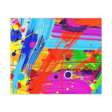 Abstract Color Splash Canvas Print — Vibrant Modern Wall Art