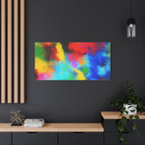 Abstract Color Burst Canvas Print — Vibrant Stretched Matte Wall Art