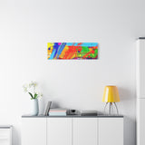 Abstract Color Splash Canvas Print — Vibrant Modern Wall Art