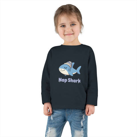 Nap Shark Toddler Long Sleeve Tee