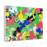Abstract Color Splash Canvas Print — Vibrant Modern Wall Art