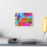 Abstract Color Splash Canvas Print — Vibrant Modern Wall Art