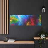 Abstract Color Explosion Matte Canvas Print