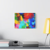 Abstract Color Burst Canvas Print — Vibrant Stretched Matte Wall Art