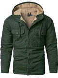 Men's Sherpa Lined Hooded Jacket