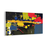 Abstract Color Splash Matte Canvas Print — Modern Stretched Wall Art