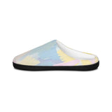 Pastel Brushstroke Women's Indoor Slippers — Soft Cozy Home Shoes