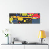 Abstract Color Splash Matte Canvas Print — Modern Stretched Wall Art
