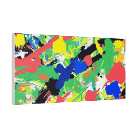 Abstract Color Splash Canvas Print — Vibrant Modern Wall Art