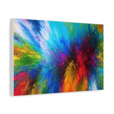 Abstract Color Explosion Matte Canvas Print