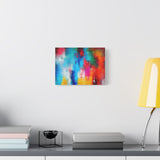 Vibrant Abstract Color Splash Matte Canvas Print