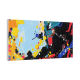 Abstract Color Splash Matte Canvas Print — Modern Stretched Wall Art