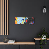 Abstract Color Splash Matte Canvas Print — Modern Stretched Wall Art
