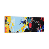 Abstract Color Splash Matte Canvas Print — Modern Stretched Wall Art