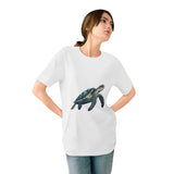 Sea Turtle Illustration T-Shirt – Eco Ocean Wildlife Tee