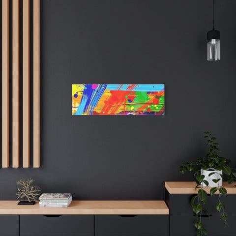 Abstract Color Splash Canvas Print — Vibrant Modern Wall Art